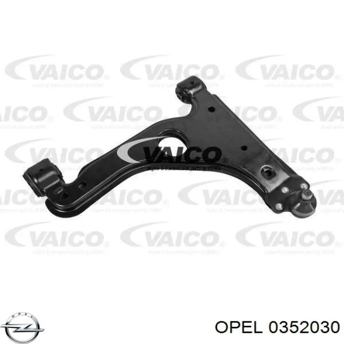 Купити 0352030 Opel Важіль передньої підвіски нижній, правий
