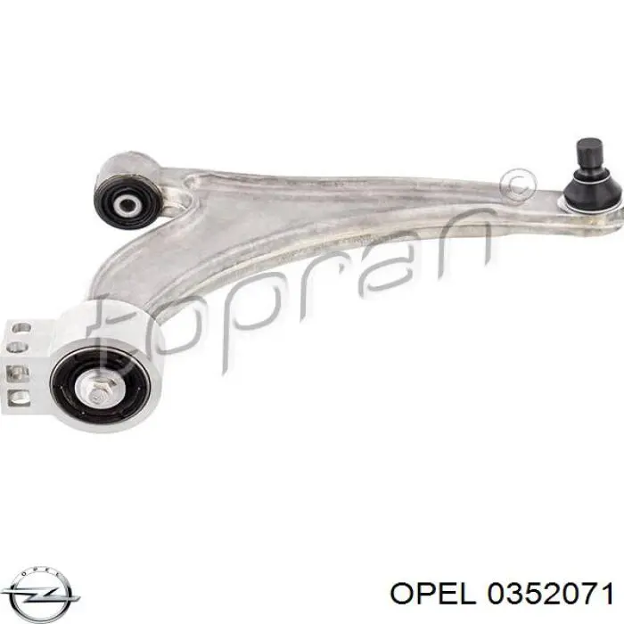 0352071 Opel Важіль передньої підвіски нижній, правий