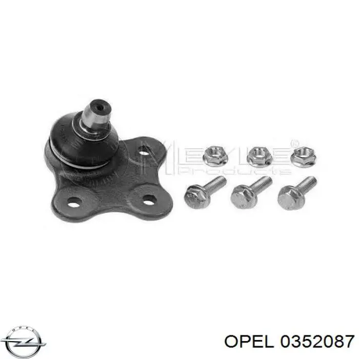 Кульова опора, нижня Opel 0352087 ціна, від 10.80 USD