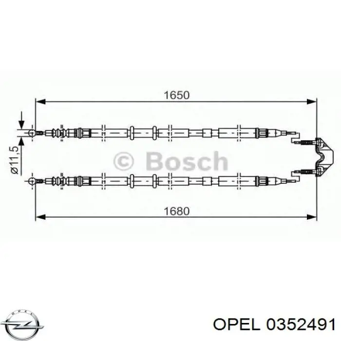 С/блок нижнього важеля Opel 0352491