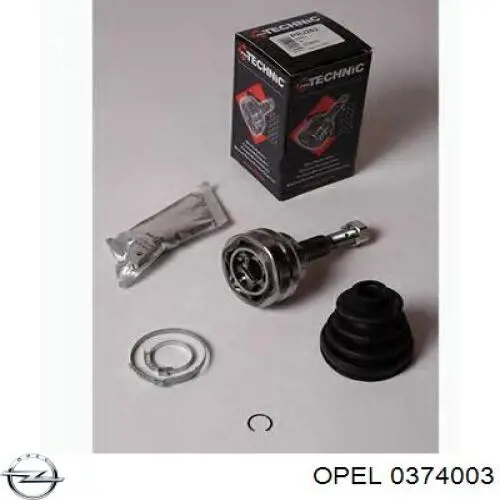 Граната колісна Opel 0374003 ціна, від 29.33 USD