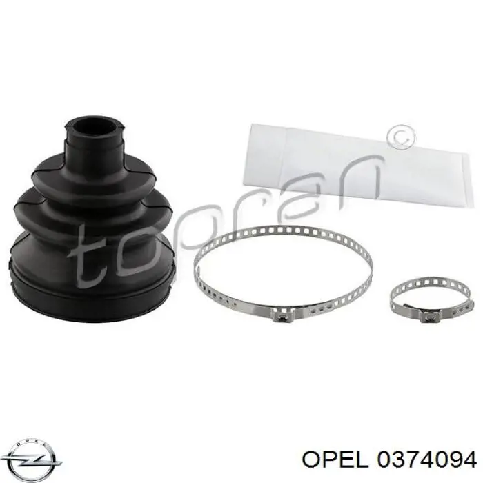 0374094 Opel пильник шруса зовнішній, передній піввісі