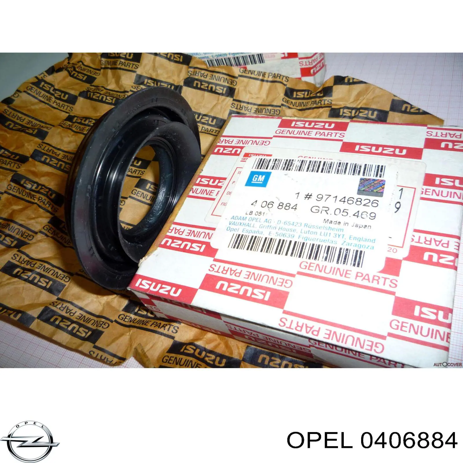 0406884 Opel Сальник редуктора заднього моста