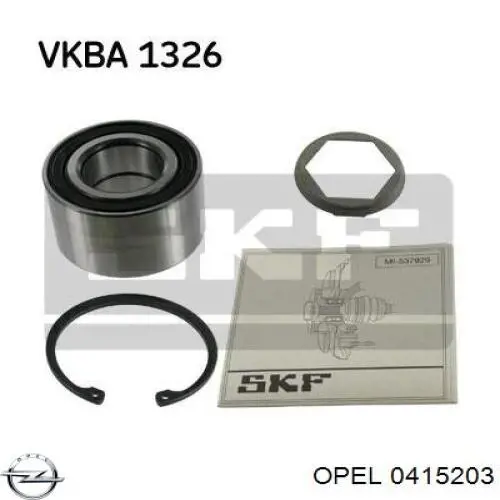 Підшипник маточини задньої Opel 0415203 ціна, від 16.68 USD
