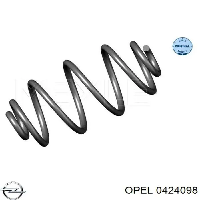 Пружина задня Opel 0424098 ціна, від 27.94 USD