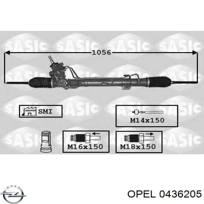 Амортизатор задній Opel 0436205 ціна, від 19.05 USD