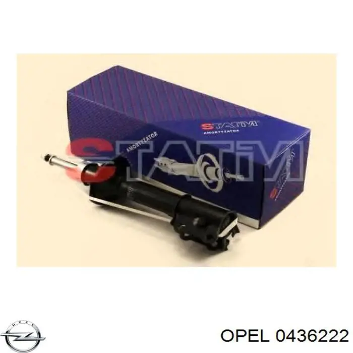 Купити 436222 Opel Стійка амортизатора задня