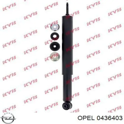 Купити 0436403 Opel Стійка амортизатора задня