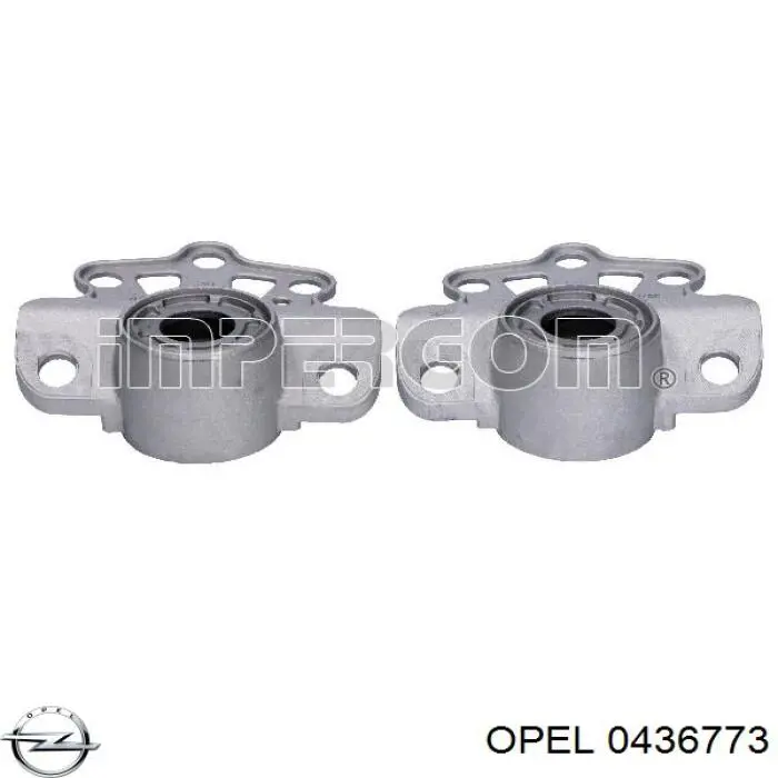 0436773 Opel опора амортизатора заднього, лівого