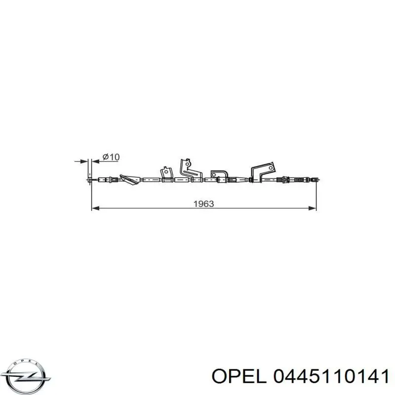 Форсунка вприску палива 0445110141 Opel