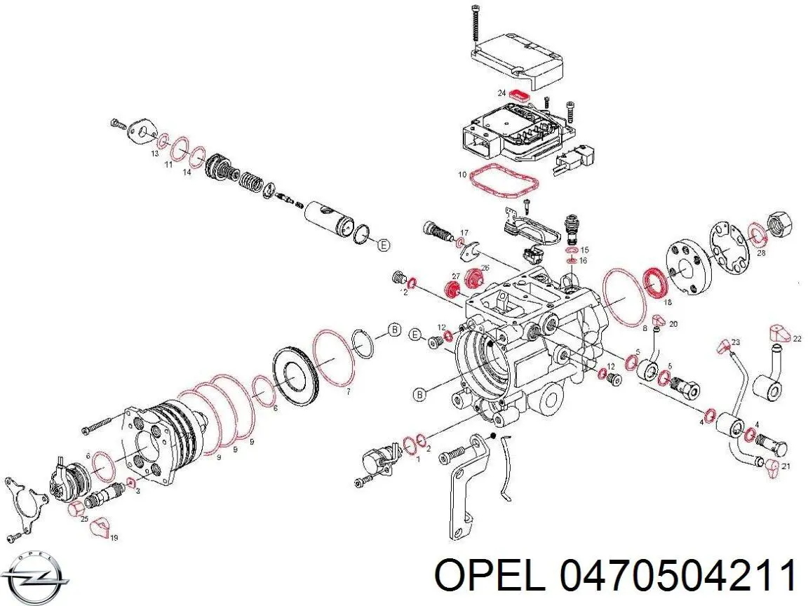 Купити 5819057 Opel Насос паливний високого тиску (ПНВТ) - DIESEL