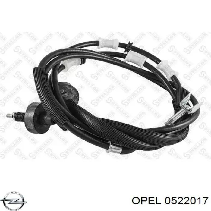 Трос ручного гальма задній, правий/лівий 0522017 Opel