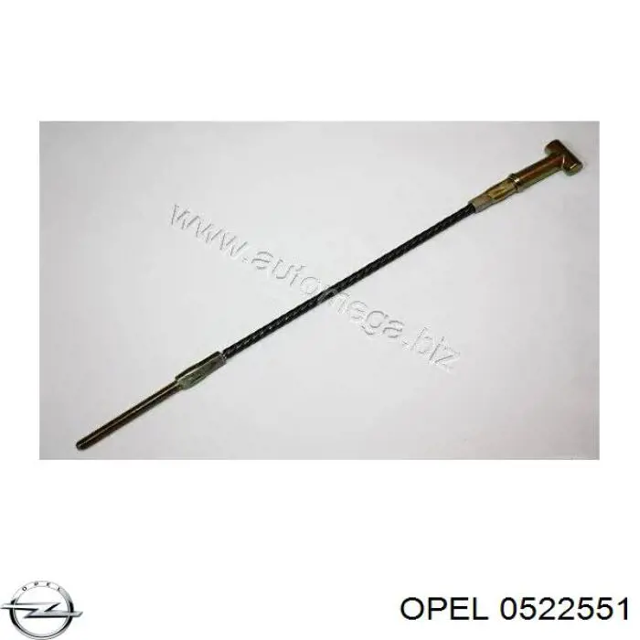 Трос стоянкового гальма передній Opel 0522551 ціна, від 5.15 USD
