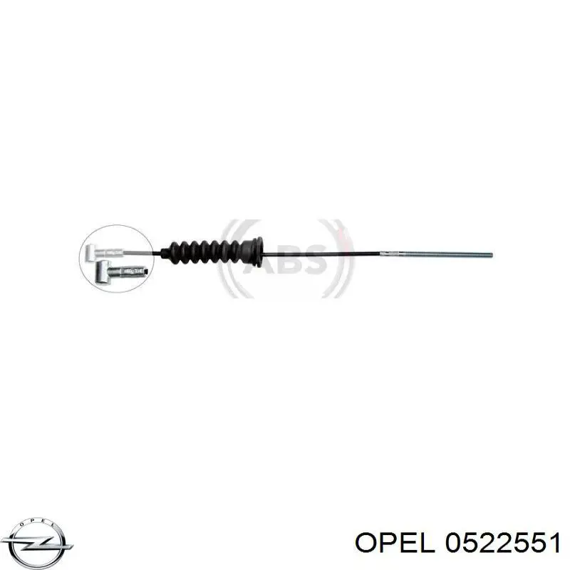 Купити 0522551 Opel Трос ручного гальма передній