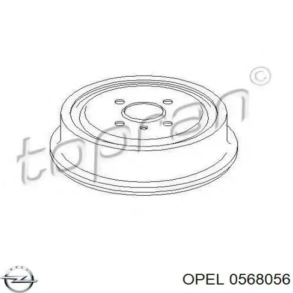 Барабан гальмівний задній Opel 0568056 ціна, від 38.11 USD