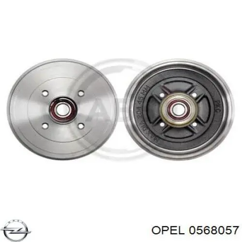 Барабан гальмівний задній Opel 0568057