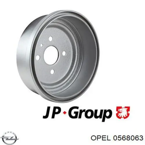 Барабан гальмівний задній Opel 0568063 ціна, від 31.37 USD