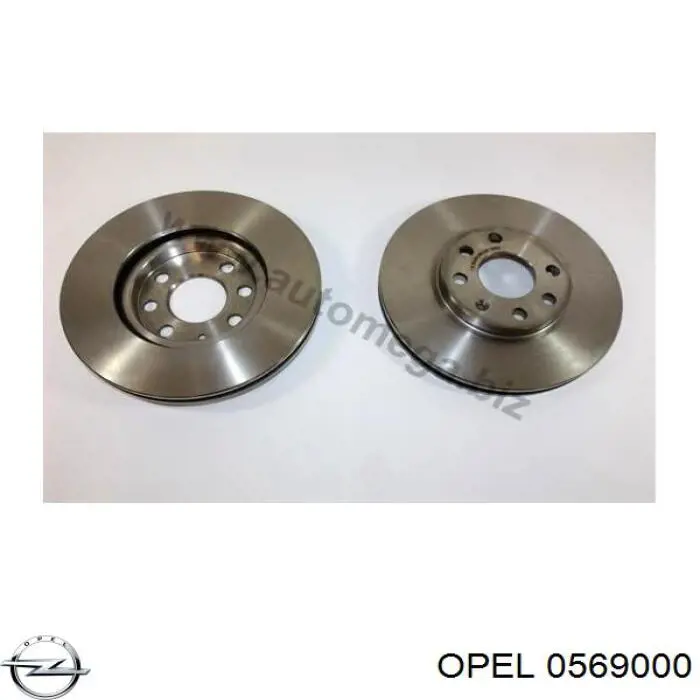 0569000 Opel диск гальмівний передній