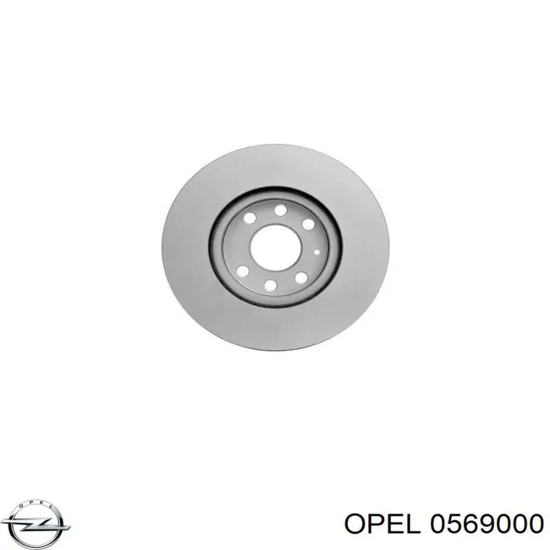 0569000 Opel Гальмо дискове переднє