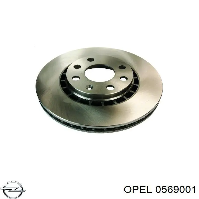 0569001 Opel диск гальмівний передній