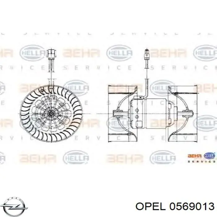 Диск гальмівний передній Opel 0569013