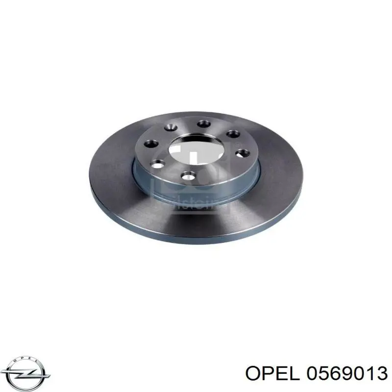 0569013 Opel диск гальмівний передній