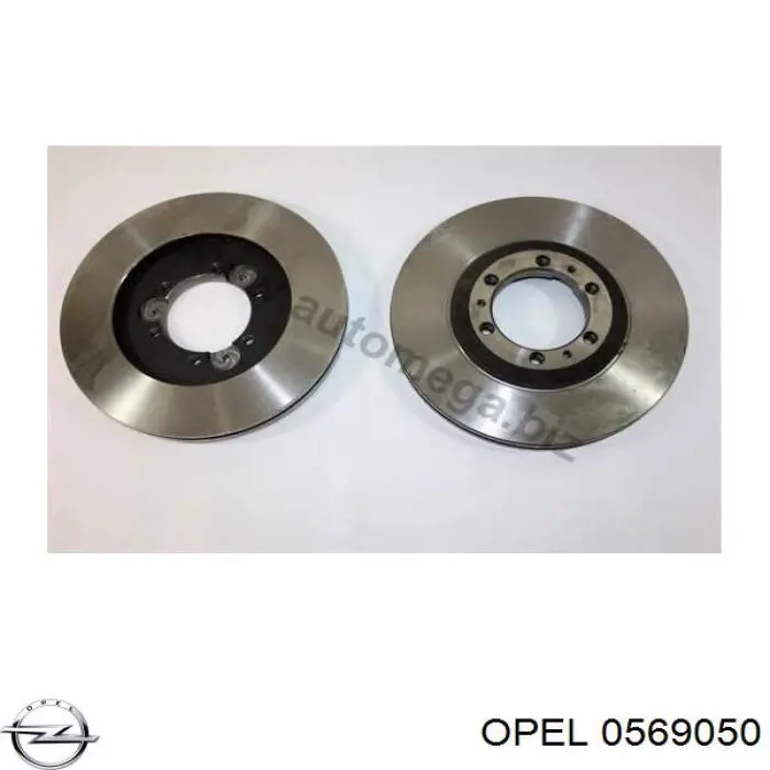 0569050 Opel диск гальмівний передній
