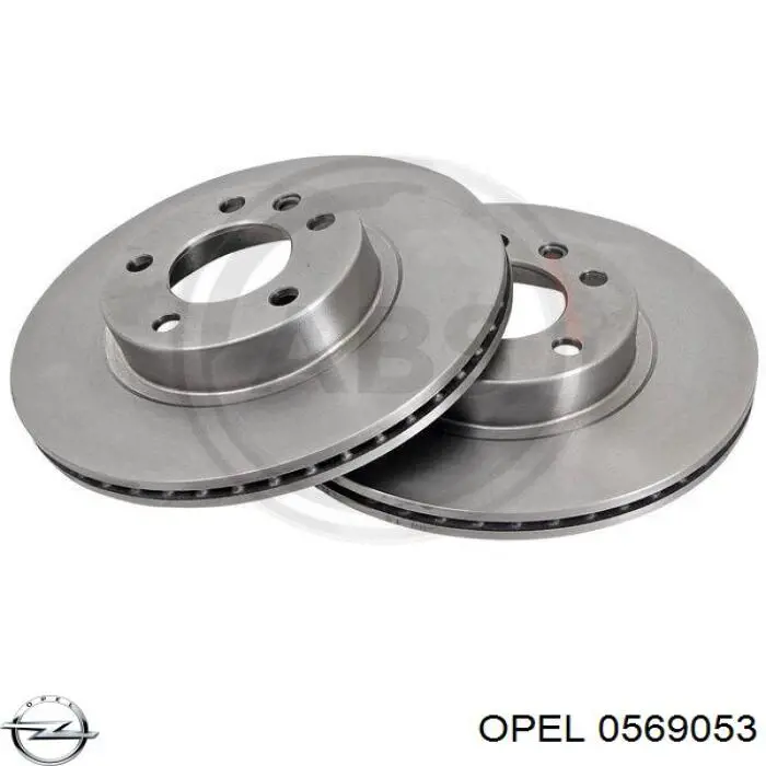 0569053 Opel Гальмо дискове переднє