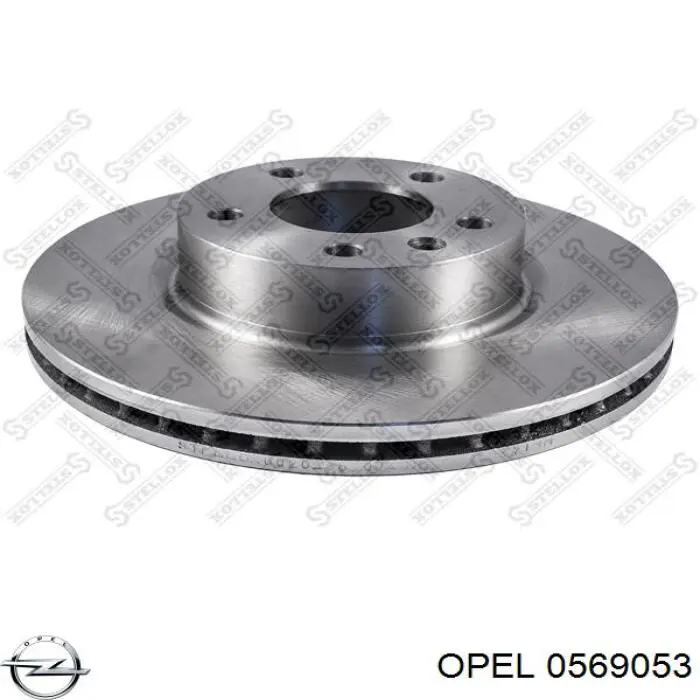 Диск переднього гальма Opel 0569053 ціна, від 43.96 USD