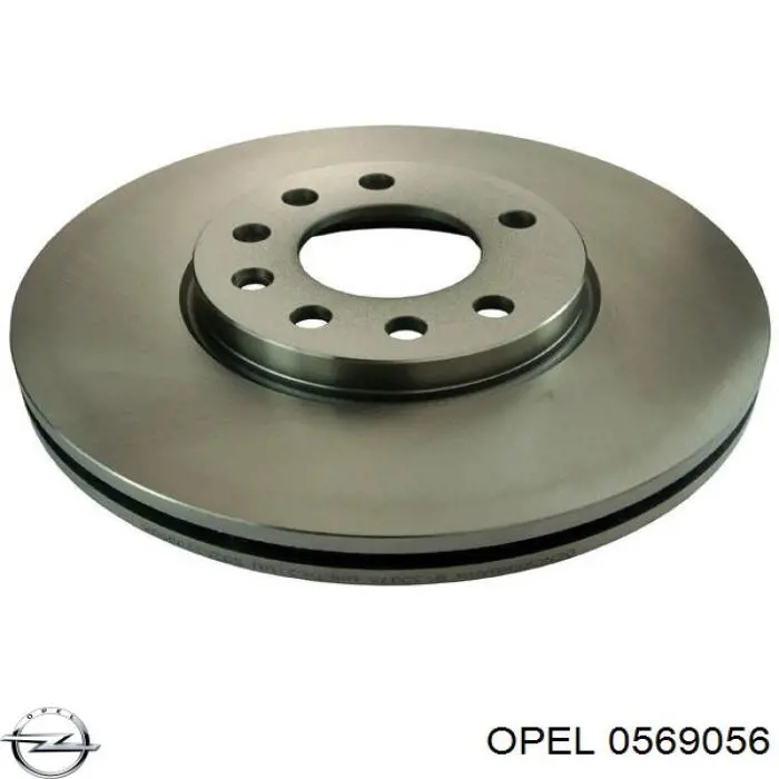 0569056 Opel диск гальмівний передній