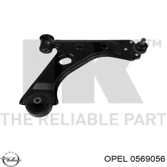 Диск переднього гальма Opel 0569056 ціна, від 45.22 USD