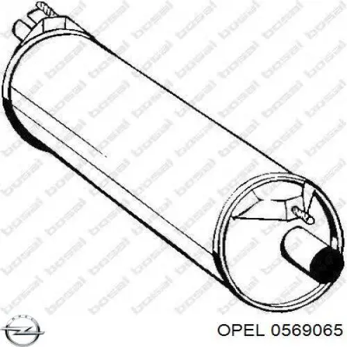 Диск переднього гальма Opel 0569065 ціна, від 98.86 USD