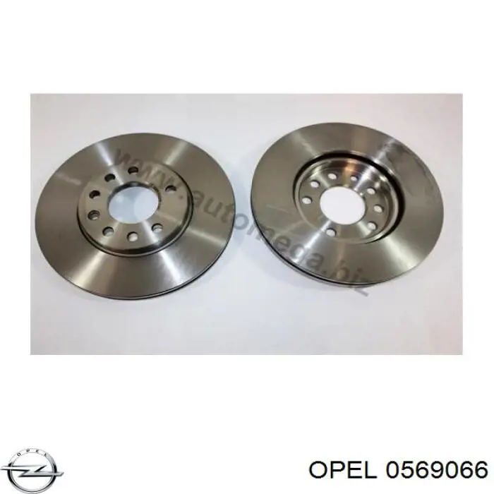 0569066 Opel диск гальмівний передній