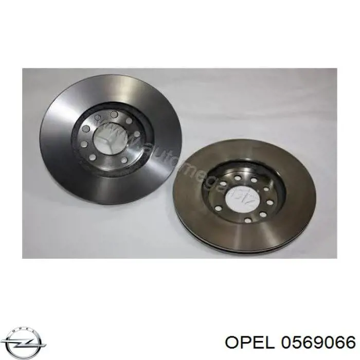 Диск переднього гальма Opel 0569066 ціна, від 38.18 USD