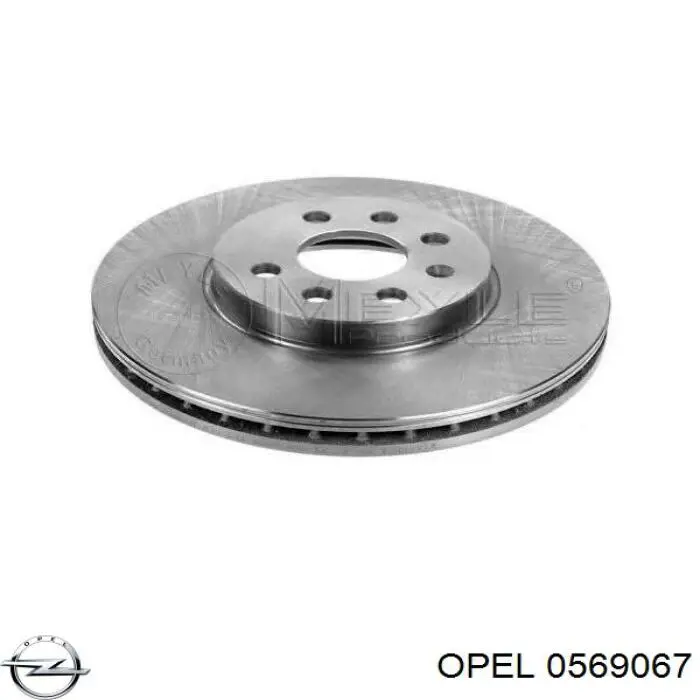0569067 Opel диск гальмівний передній