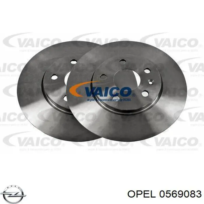 0569083 Opel диск гальмівний передній