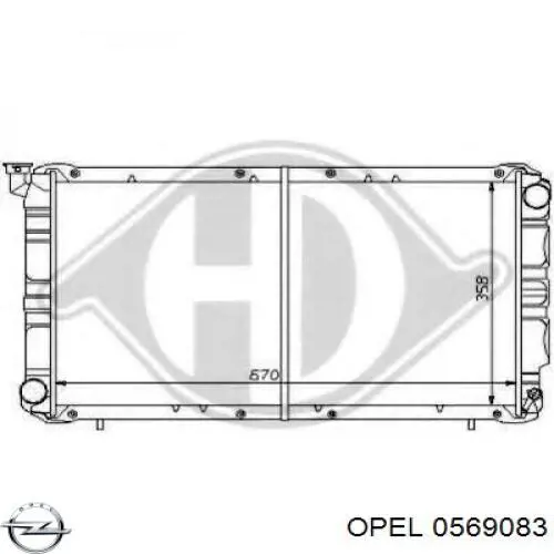 Купити 0569083 Opel Ротор гальмівний