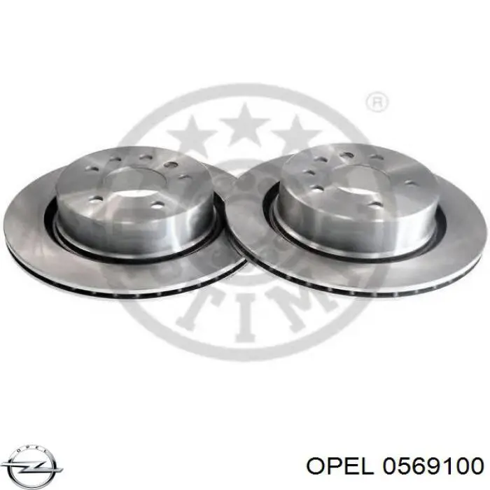 Задні дискові гальма Opel 0569100 ціна, від 35.84 USD