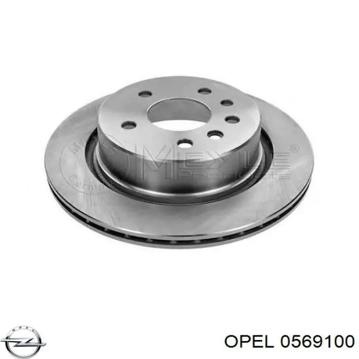 0569100 Opel Дискові гальма