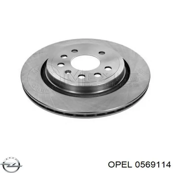 0569114 Opel диск гальмівний задній