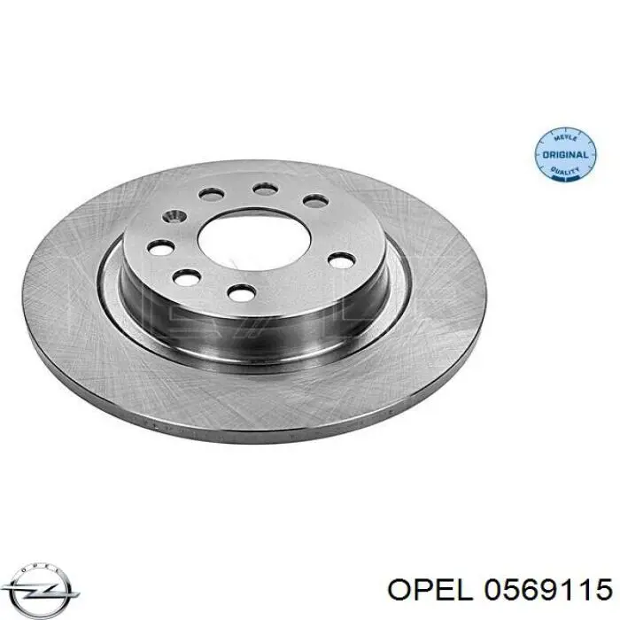 Купити 0569115 Opel Диск заднього гальма