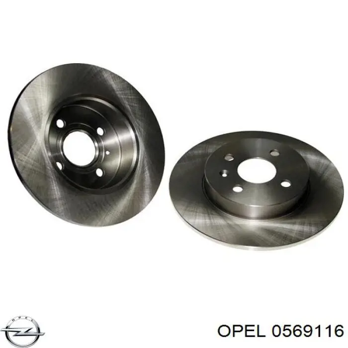 Купити 0569116 Opel Диск заднього гальма