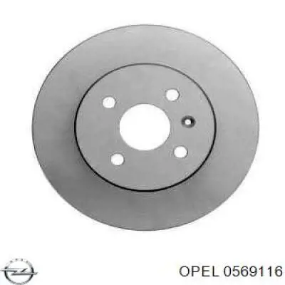 0569116 Opel диск гальмівний задній