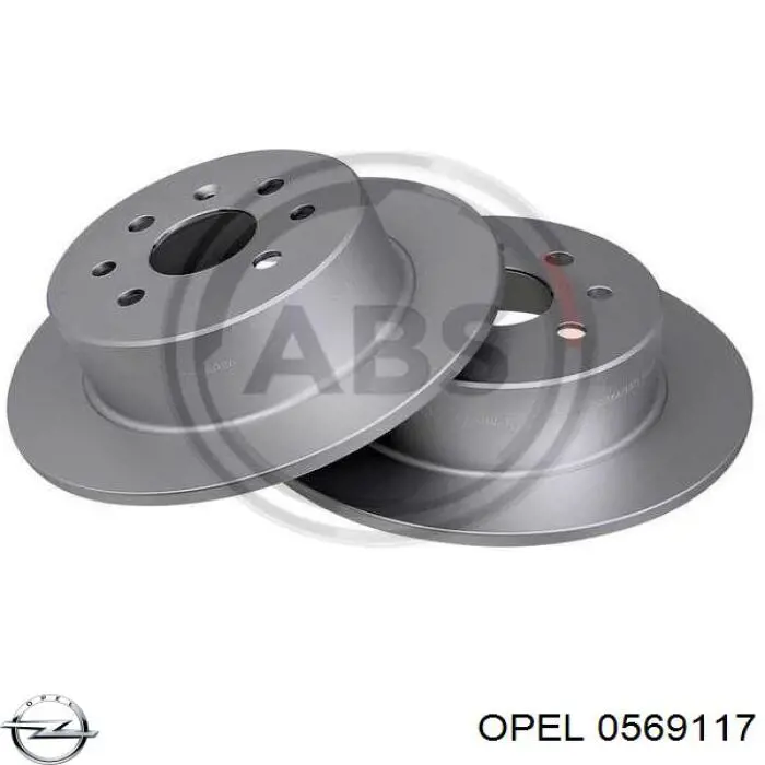 Задні дискові гальма Opel 0569117 ціна, від 31.85 USD