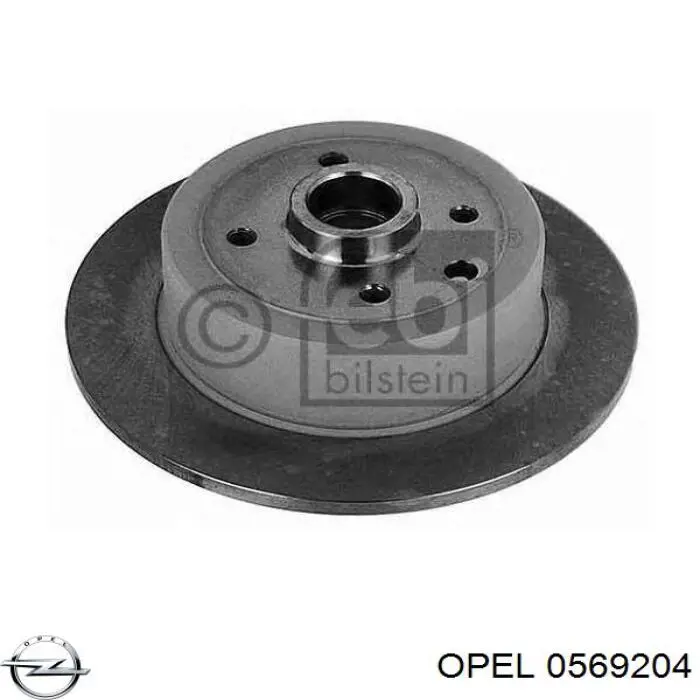 Гальмівні диски 0569204 Opel
