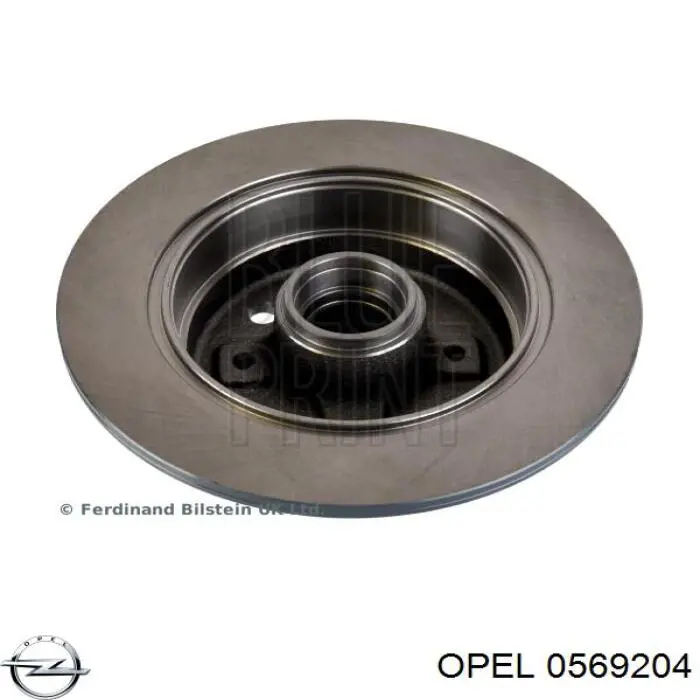 Задні дискові гальма Opel 0569204 ціна, від 40.78 USD