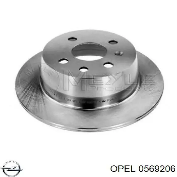 0569206 Opel диск гальмівний задній