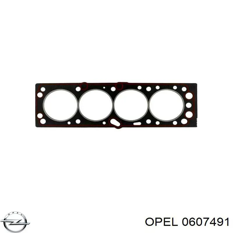 0607491 Opel прокладка головки блока циліндрів (гбц)