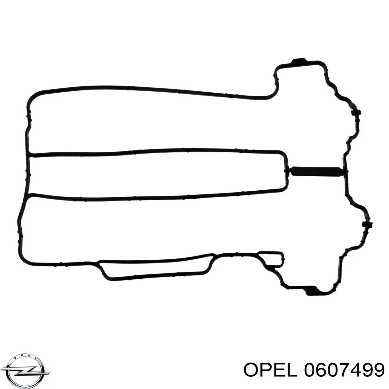 0607499 Opel прокладка клапанної кришки двигуна