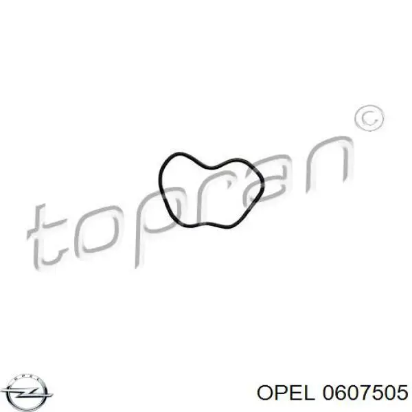 0607505 Opel прокладка фланця (трійника системи охолодження)